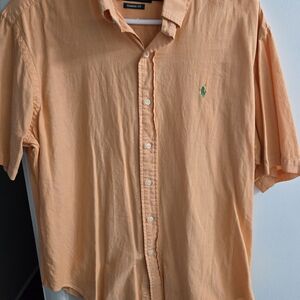 Classic Fit Orange Men's Ralph Lauren Shirt